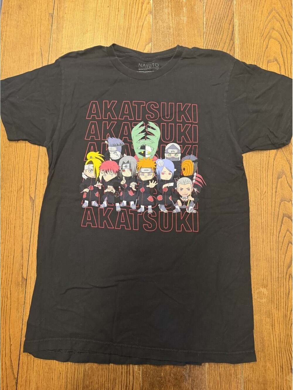 Naruto Shippuden Men’s Anime Graphic T-Shirt Black • Medium